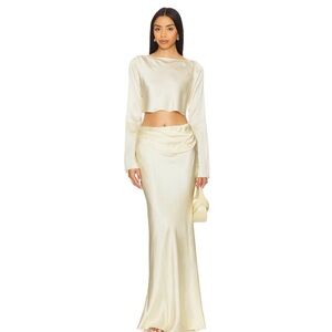 Camila Coelho Cream Maxi Dress
